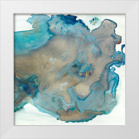 Align with Life II White Modern Wood Framed Art Print by Bramma, Lila