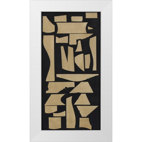 Finial I White Modern Wood Framed Art Print by Delamater, Rob
