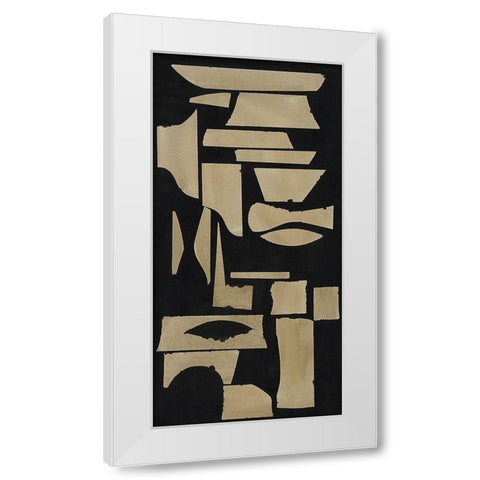 Finial III White Modern Wood Framed Art Print by Delamater, Rob