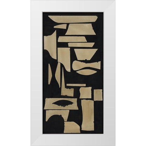 Finial III White Modern Wood Framed Art Print by Delamater, Rob