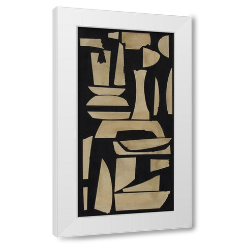 Finial IV White Modern Wood Framed Art Print by Delamater, Rob