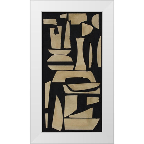 Finial IV White Modern Wood Framed Art Print by Delamater, Rob