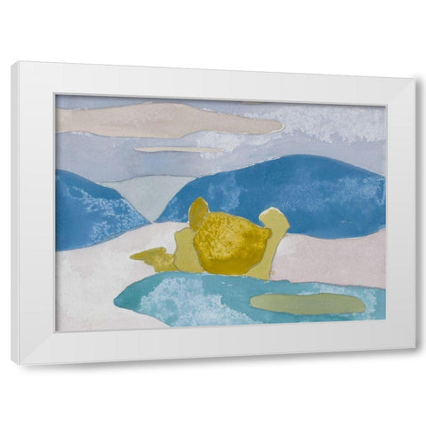 French Countryside I White Modern Wood Framed Art Print by Delamater, Rob