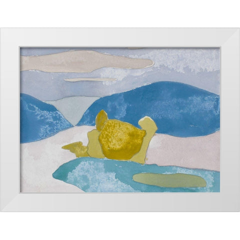French Countryside I White Modern Wood Framed Art Print by Delamater, Rob