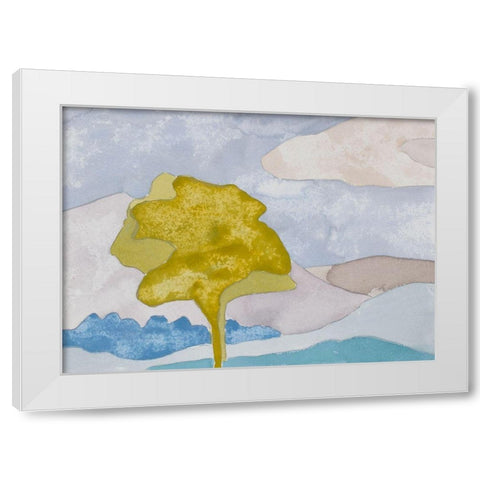French Countryside III White Modern Wood Framed Art Print by Delamater, Rob