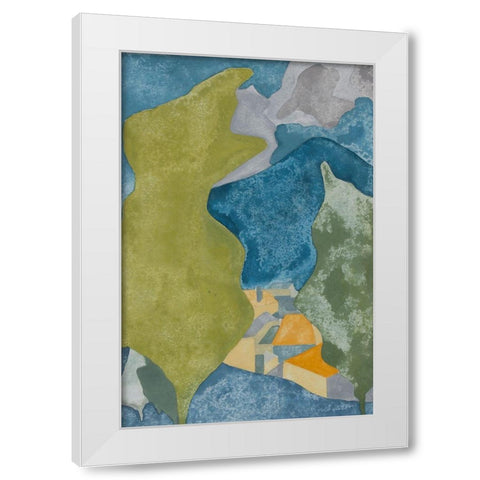 French Village II White Modern Wood Framed Art Print by Delamater, Rob