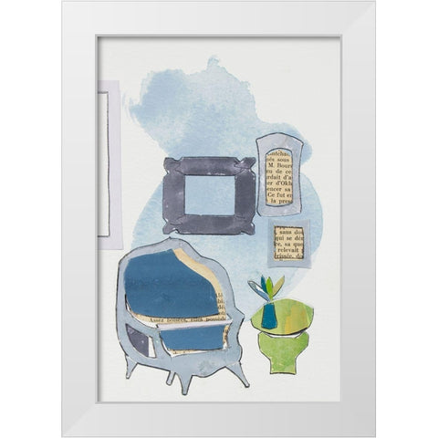 Chateau Interior I White Modern Wood Framed Art Print by Delamater, Rob