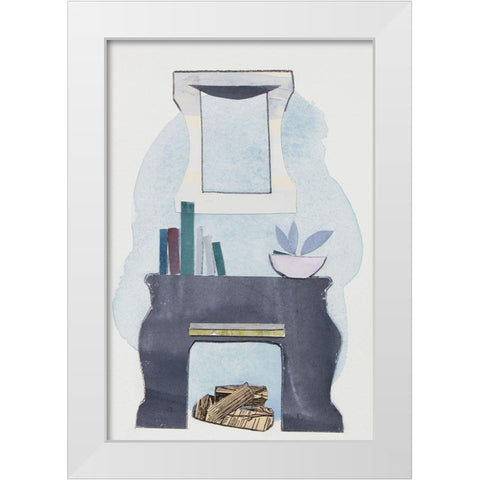 Chateau Interior III White Modern Wood Framed Art Print by Delamater, Rob