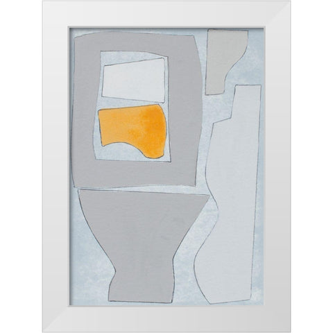 Elements of the Chateau I White Modern Wood Framed Art Print by Delamater, Rob