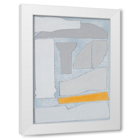 Elements of the Chateau II White Modern Wood Framed Art Print by Delamater, Rob