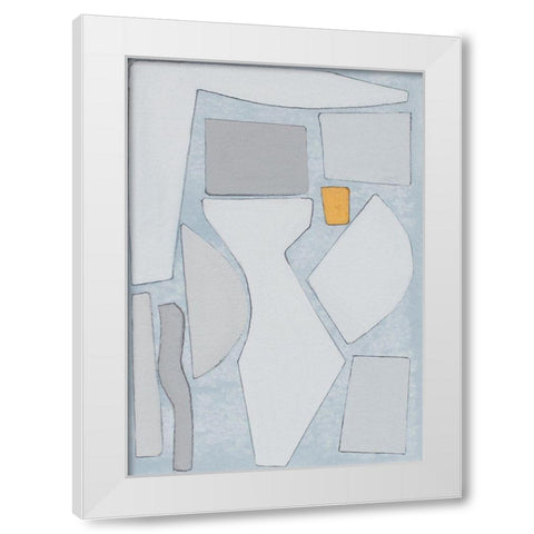 Elements of the Chateau IV White Modern Wood Framed Art Print by Delamater, Rob