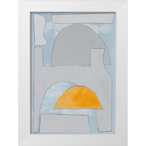 Elements of the Chateau VI White Modern Wood Framed Art Print by Delamater, Rob