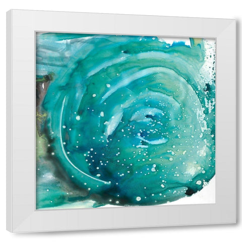 Circle of Life I White Modern Wood Framed Art Print by Bramma, Lila