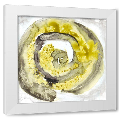 Circle of Life II White Modern Wood Framed Art Print by Bramma, Lila