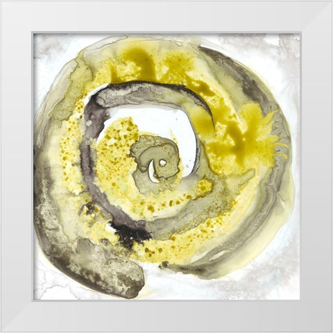 Circle of Life II White Modern Wood Framed Art Print by Bramma, Lila
