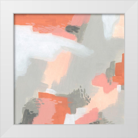 Aymara II White Modern Wood Framed Art Print by Vess, June Erica