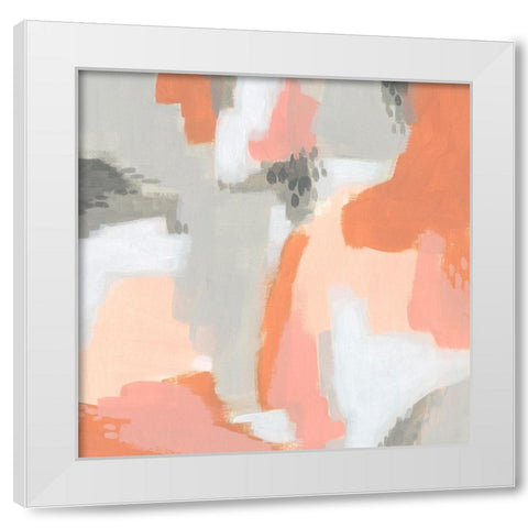 Aymara IV White Modern Wood Framed Art Print by Vess, June Erica