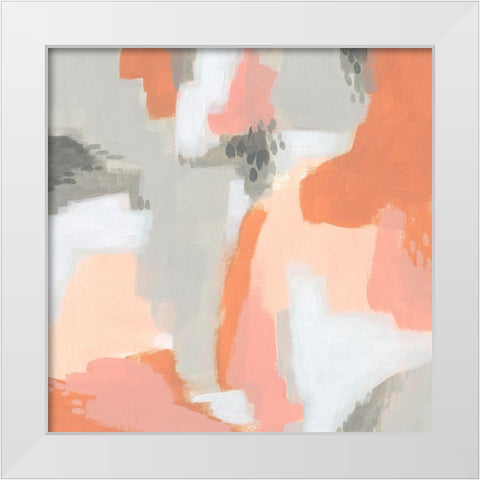 Aymara IV White Modern Wood Framed Art Print by Vess, June Erica