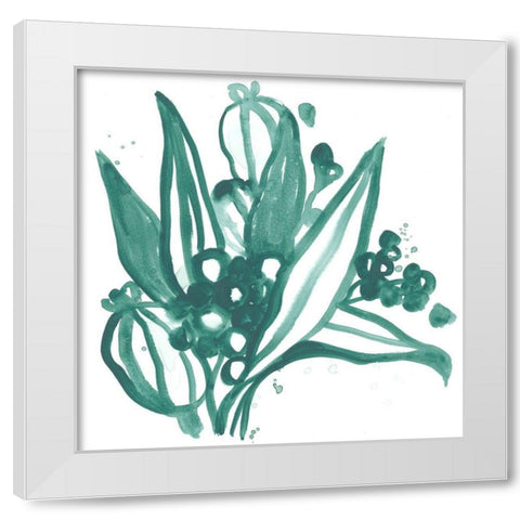 Boho Tropicals I White Modern Wood Framed Art Print by Vess, June Erica