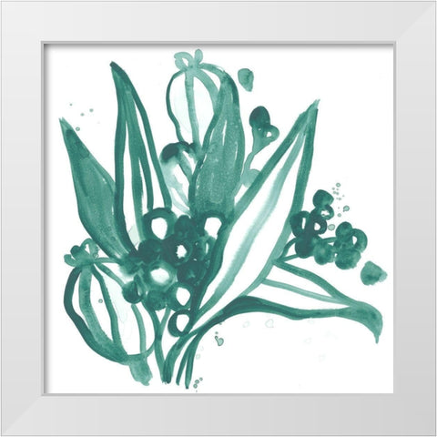 Boho Tropicals I White Modern Wood Framed Art Print by Vess, June Erica