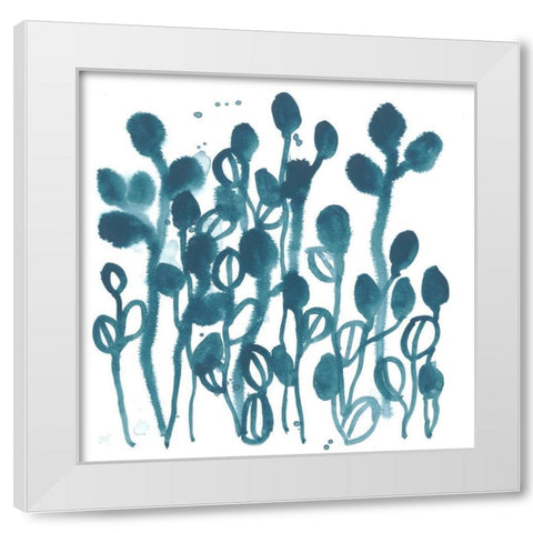 Boho Tropicals II White Modern Wood Framed Art Print by Vess, June Erica