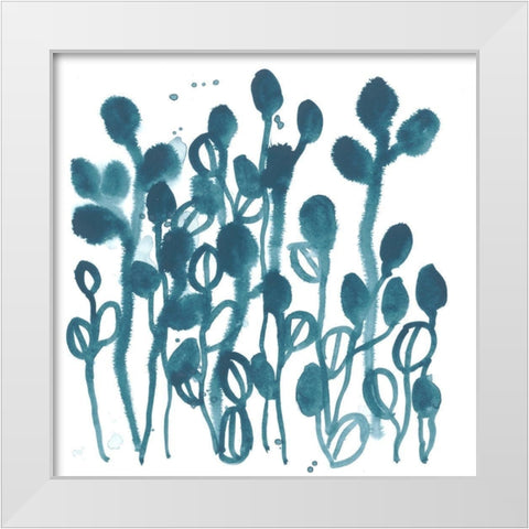 Boho Tropicals II White Modern Wood Framed Art Print by Vess, June Erica