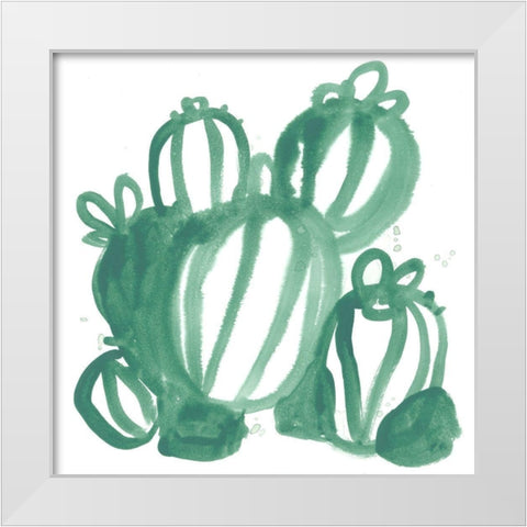 Boho Tropicals III White Modern Wood Framed Art Print by Vess, June Erica