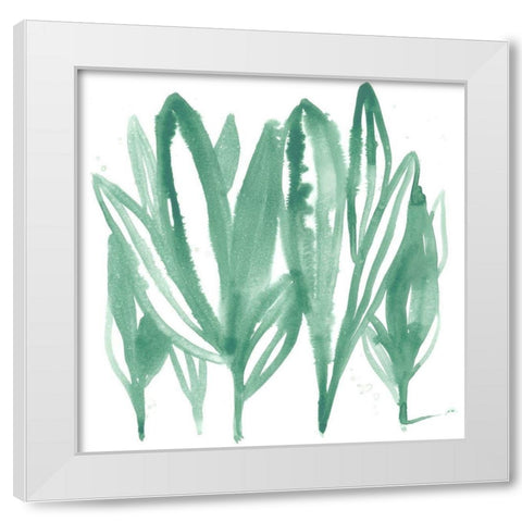 Boho Tropicals IV White Modern Wood Framed Art Print by Vess, June Erica