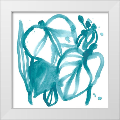 Boho Tropicals V White Modern Wood Framed Art Print by Vess, June Erica