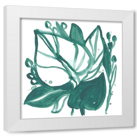 Boho Tropicals VI White Modern Wood Framed Art Print by Vess, June Erica