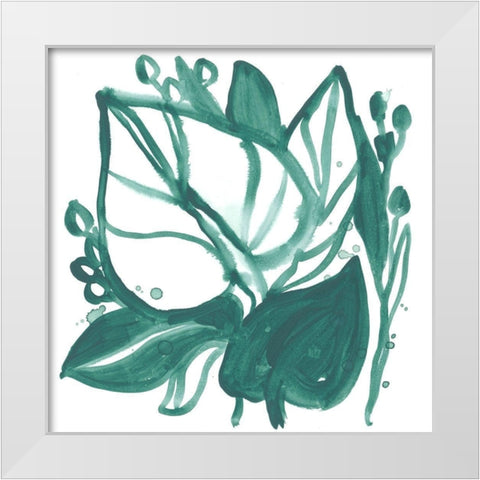 Boho Tropicals VI White Modern Wood Framed Art Print by Vess, June Erica