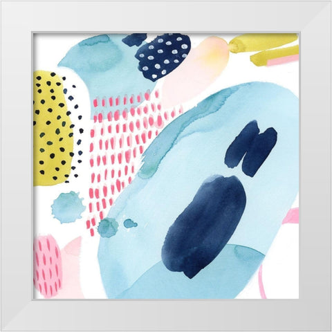 Frolic Form I White Modern Wood Framed Art Print by Popp, Grace