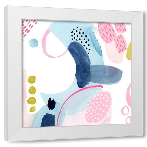 Frolic Form III White Modern Wood Framed Art Print by Popp, Grace
