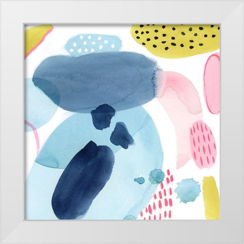 Frolic Form IV White Modern Wood Framed Art Print by Popp, Grace