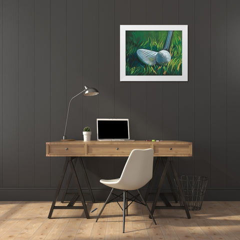 Tee Time II White Modern Wood Framed Art Print by Parker, Jennifer Paxton