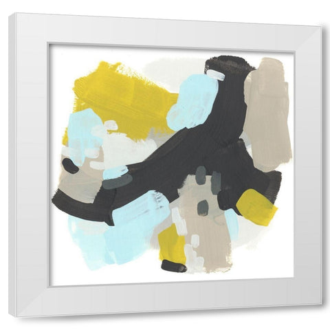 Introspect III White Modern Wood Framed Art Print by Vess, June Erica