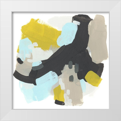 Introspect III White Modern Wood Framed Art Print by Vess, June Erica