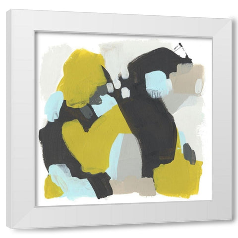 Introspect IV White Modern Wood Framed Art Print by Vess, June Erica