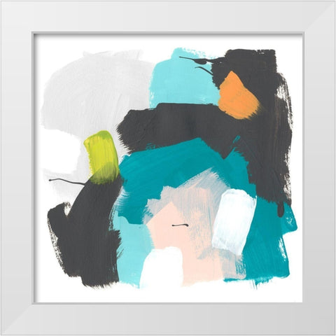 Side Line I White Modern Wood Framed Art Print by Vess, June Erica