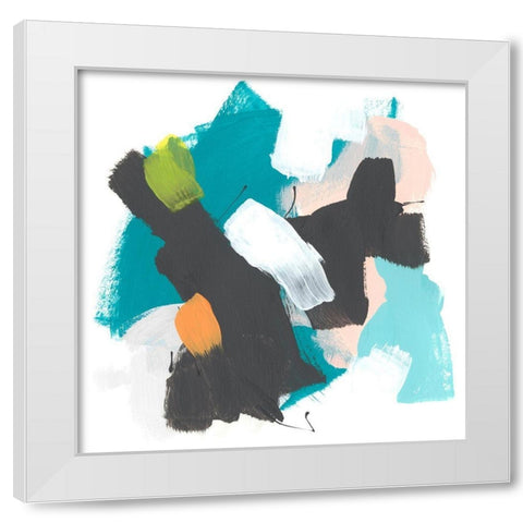 Side Line IV White Modern Wood Framed Art Print by Vess, June Erica