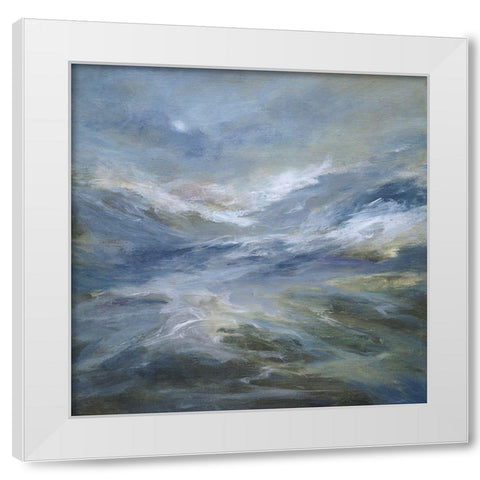 Calming of the Sea White Modern Wood Framed Art Print by Finch, Sheila