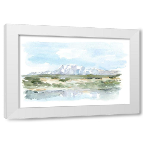 Mountain Watercolor II White Modern Wood Framed Art Print by Harper, Ethan