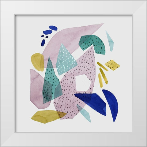 Terrazzo Drift I White Modern Wood Framed Art Print by Popp, Grace