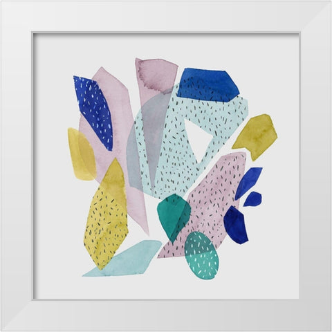 Terrazzo Drift II White Modern Wood Framed Art Print by Popp, Grace