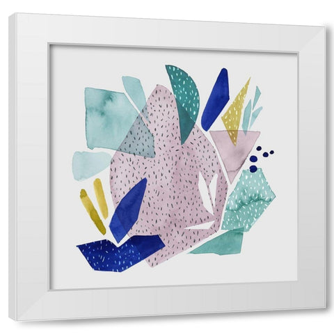 Terrazzo Drift IV White Modern Wood Framed Art Print by Popp, Grace
