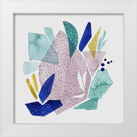 Terrazzo Drift IV White Modern Wood Framed Art Print by Popp, Grace