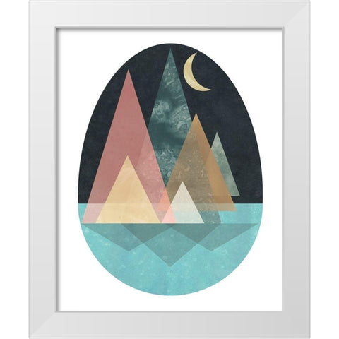 Terra Forms II White Modern Wood Framed Art Print by Vess, June Erica