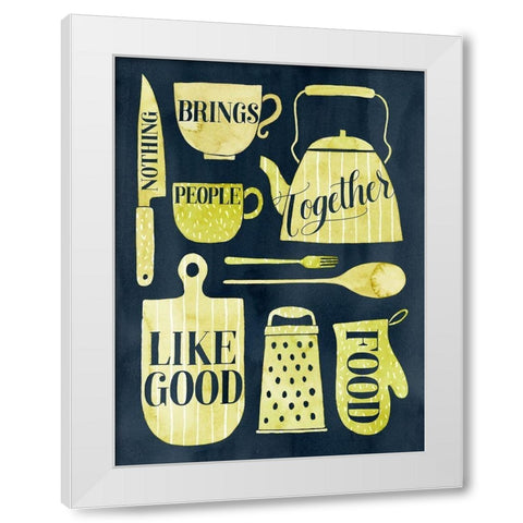 Food for the Soul I White Modern Wood Framed Art Print by Popp, Grace