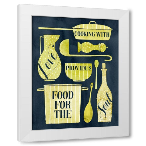 Food for the Soul II White Modern Wood Framed Art Print by Popp, Grace