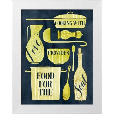 Food for the Soul II White Modern Wood Framed Art Print by Popp, Grace